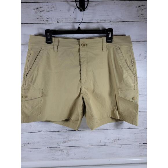 Eddie Bauer Women's Cargo Khaki Shorts 16 NEW! - Picture 1 of 3